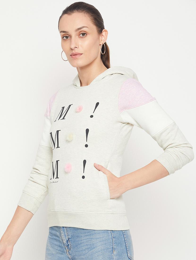 hooded neck graphic sweatshirt - 18539501 - Standard Image - 1