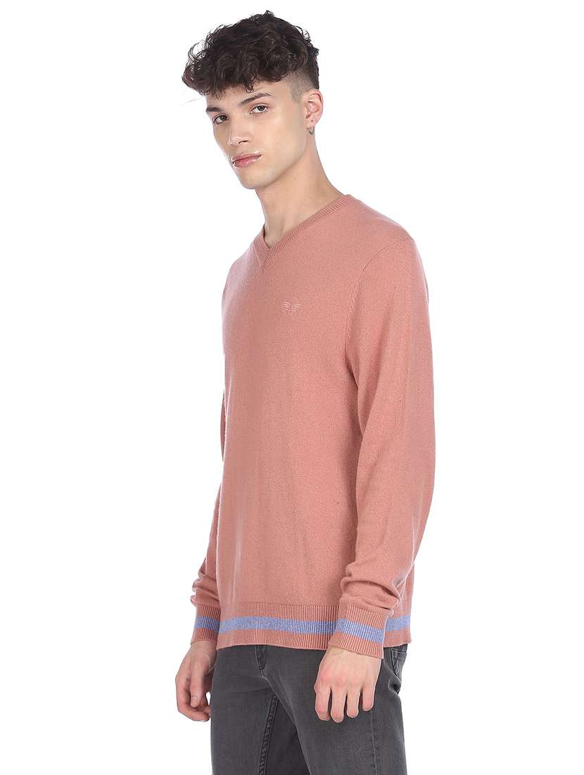 mens solid pullover
