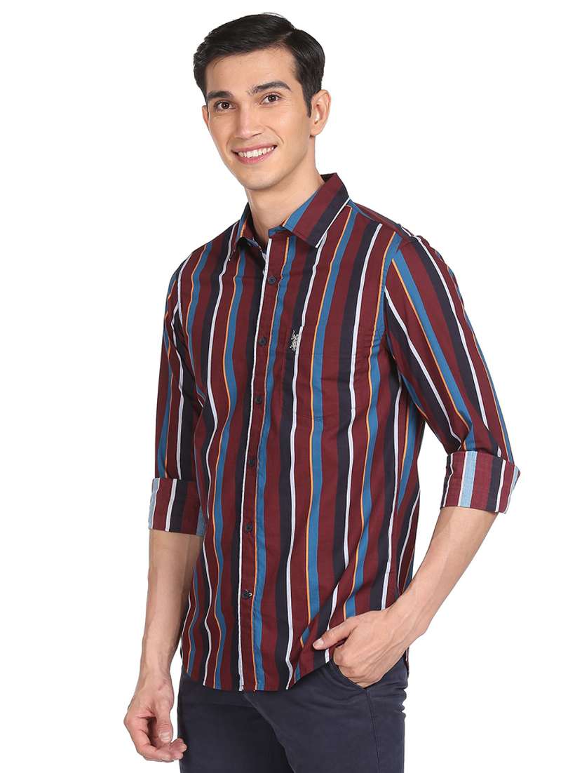 mens stripes casual shirt