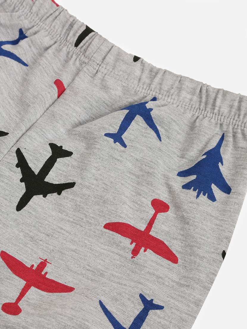 boys printed nightwear pyjama set - 18544814 -  Standard Image - 4