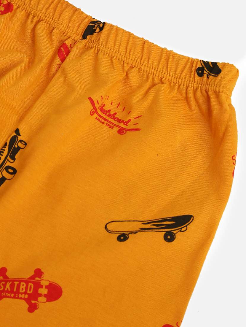 boys printed nightwear pyjama set - 18544817 -  Standard Image - 4