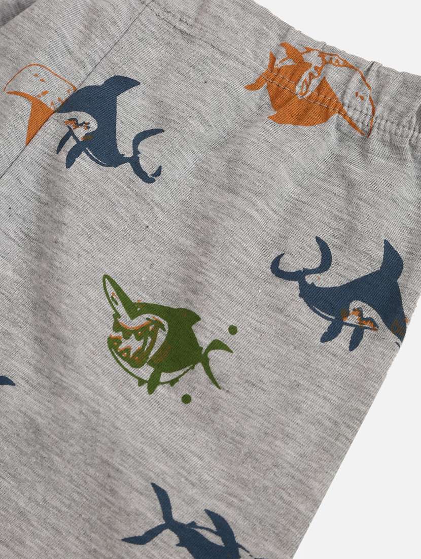 boys printed nightwear pyjama set - 18544821 -  Standard Image - 4