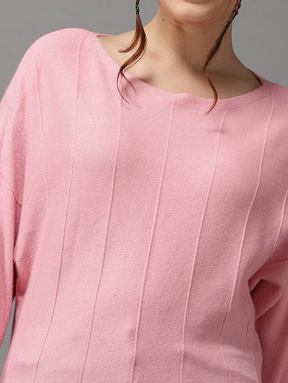 batwing sleeved solid pullover - 18545187 - Standard Image - 4
