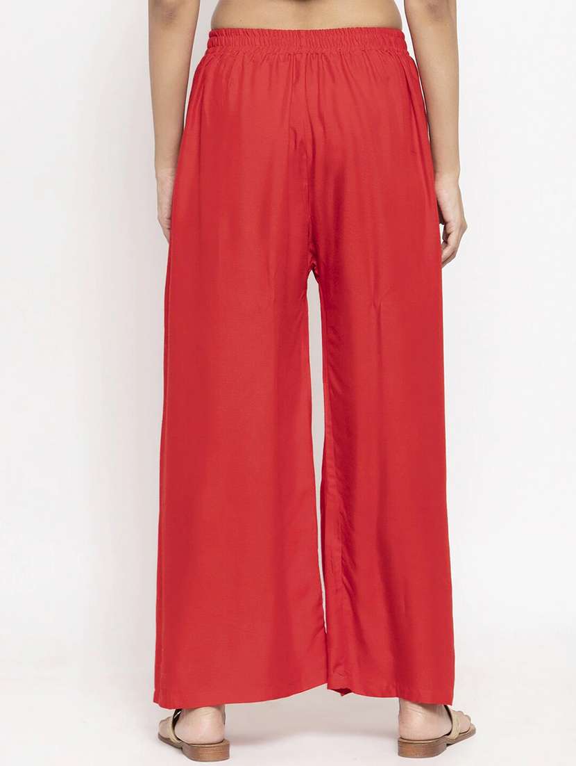 pack of 2 solid flared palazzos - 18546456 - Standard Image - 4