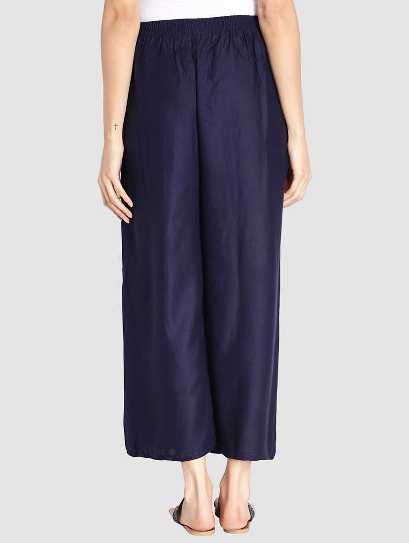 pack of 2 solid flared palazzos - 18546461 - Standard Image - 4