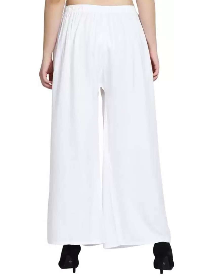 pack of 2 solid flared palazzos - 18546466 -  Standard Image - 4