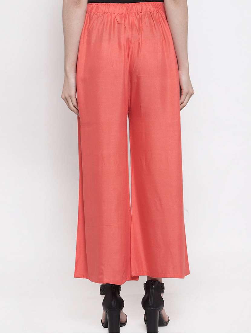 pack of 2 solid flared palazzos - 18546470 - Standard Image - 4