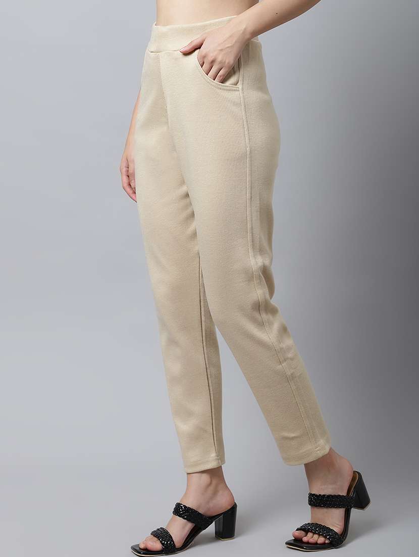 women pack of 2 solid woolen jeggings - 18546831 -  Standard Image - 1