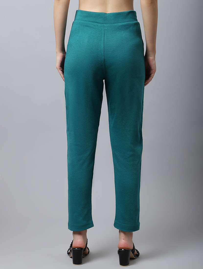 women pack of 2 solid woolen jeggings - 18546836 - Standard Image - 4