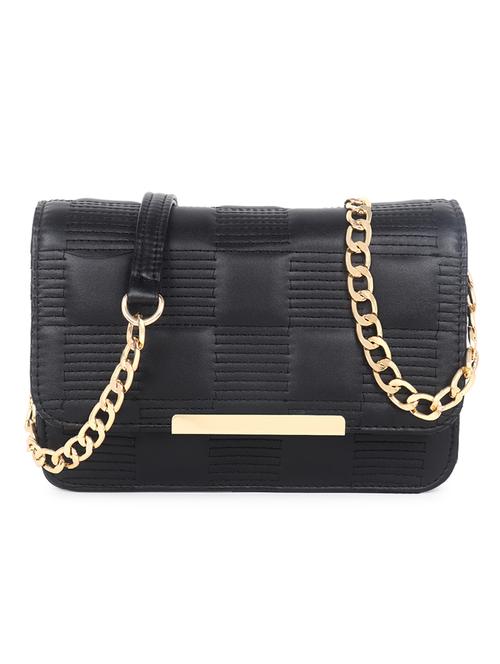 black quilted regular sling bag - 18546936 -  Standard Image - 0