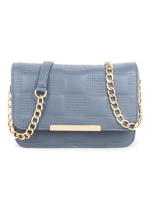 blue quilted regular sling bag - 18546937 - Standard Image - 0