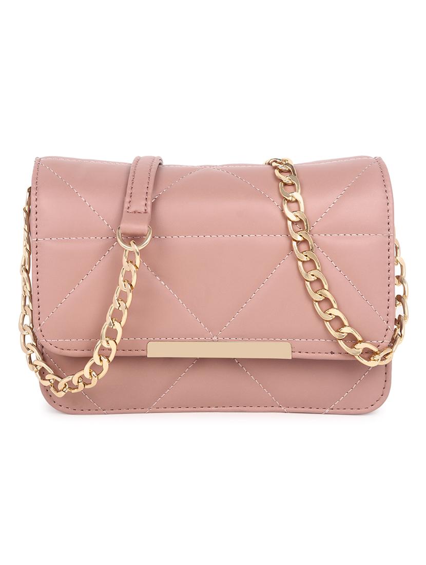 pink quilted regular sling bag - 18546947 - Zoom Image - 0