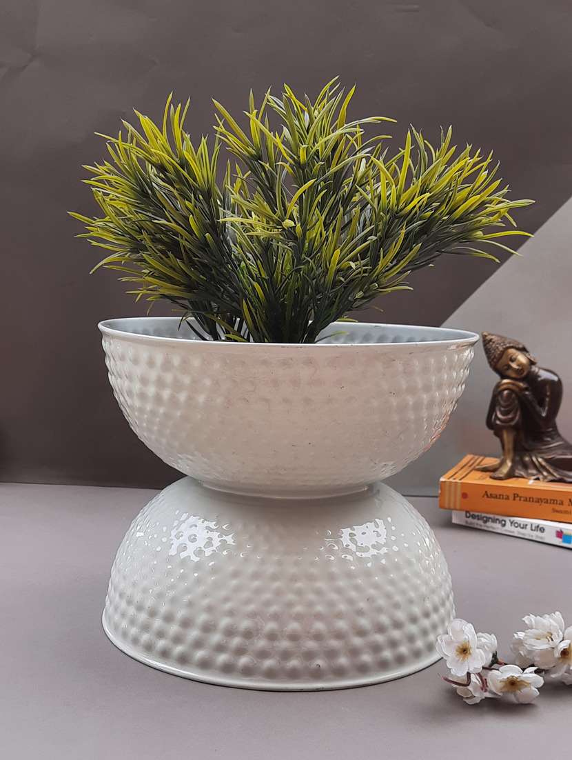 color palette double bowl planter