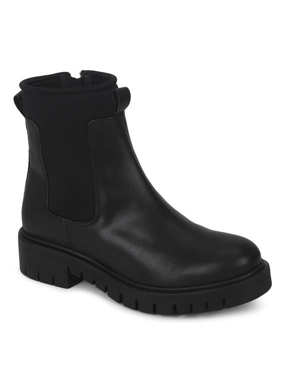 women solid ankle boots