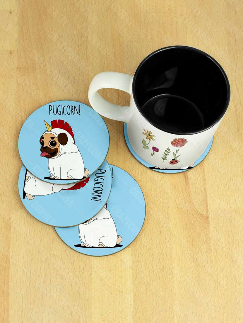 printed coaster set