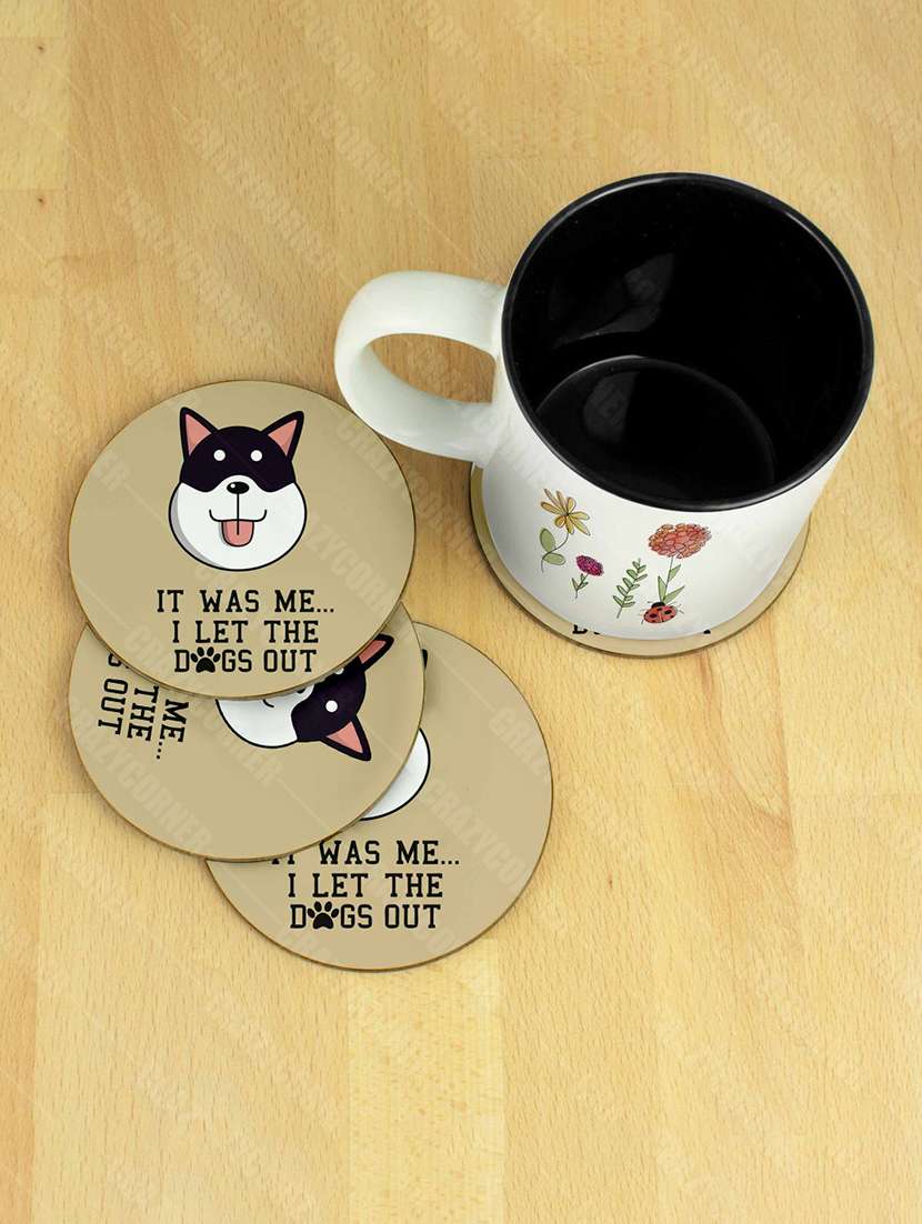 printed coaster set