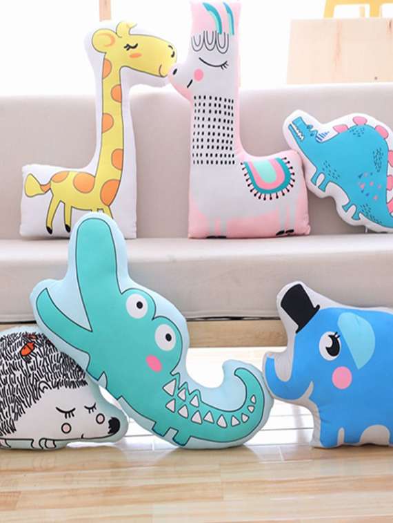 crazy corner cartoon shaped pillow for kids