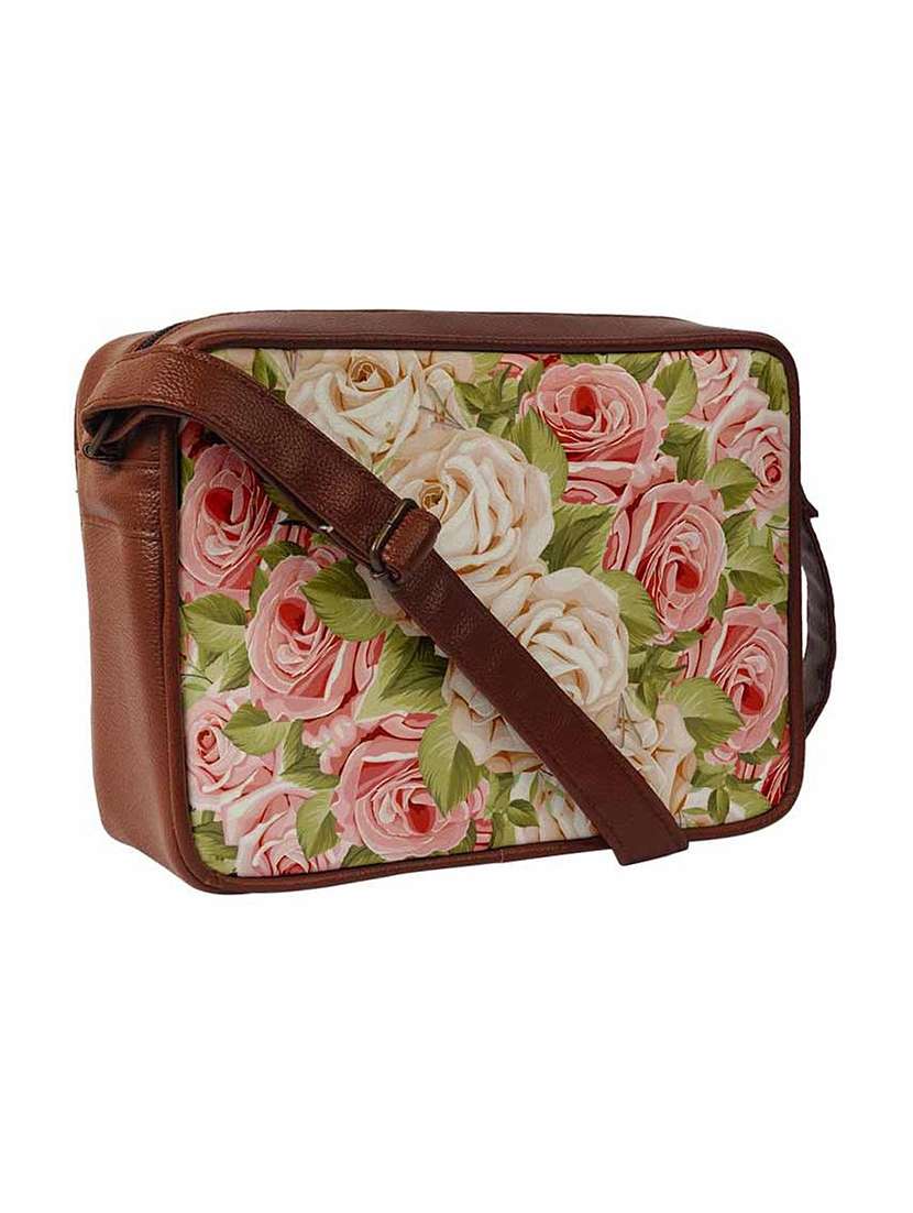 floral printed regular sling bag