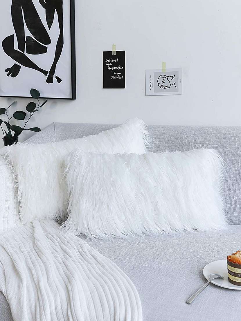 set of 2 solid pillows