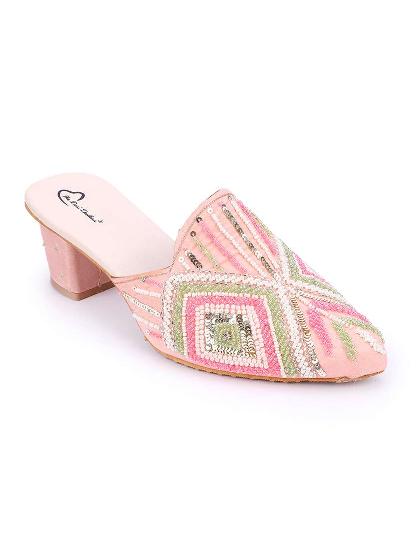 women embellished mules sandal - 18559844 -  Standard Image - 1