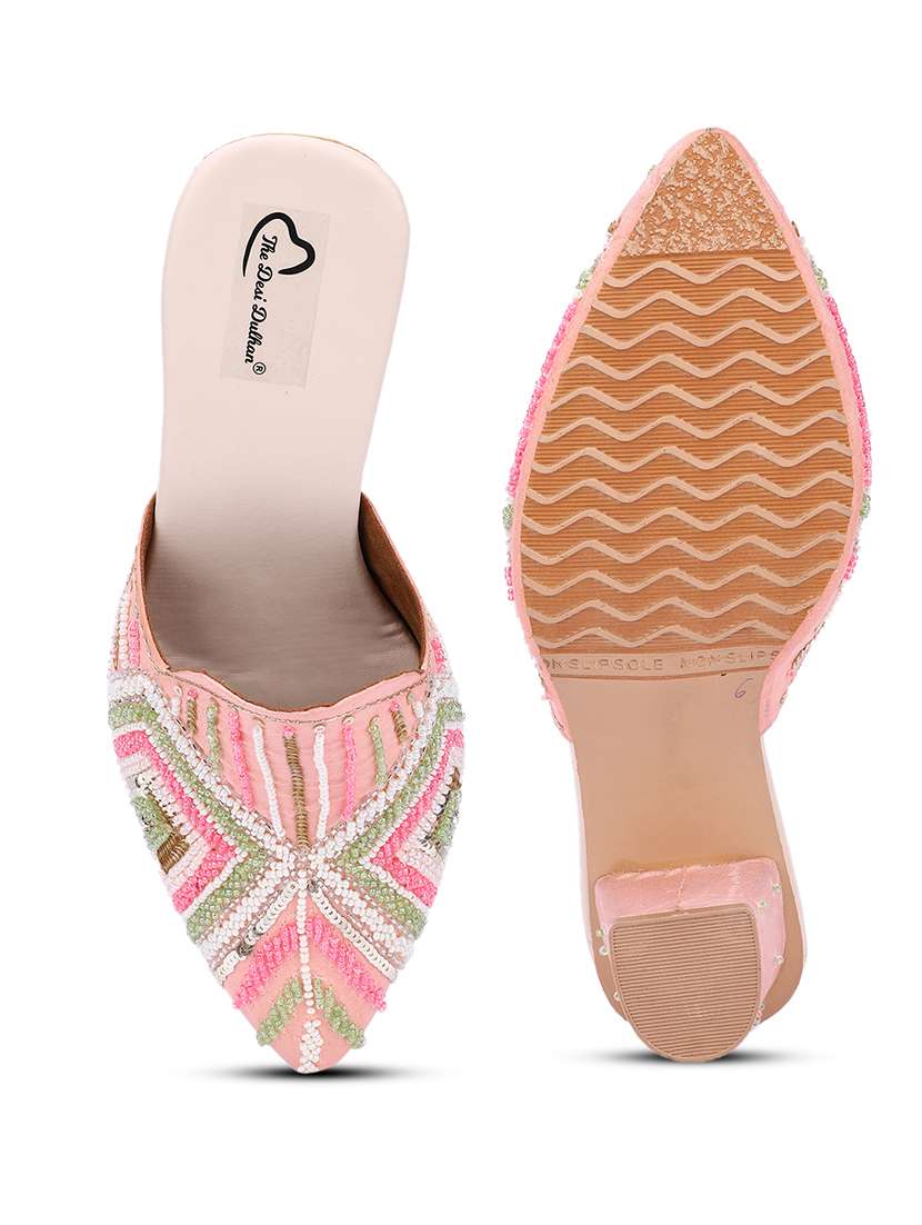 women embellished mules sandal - 18559844 -  Standard Image - 4