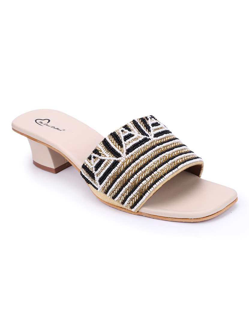 women embellished mules sandal - 18559851 -  Standard Image - 1