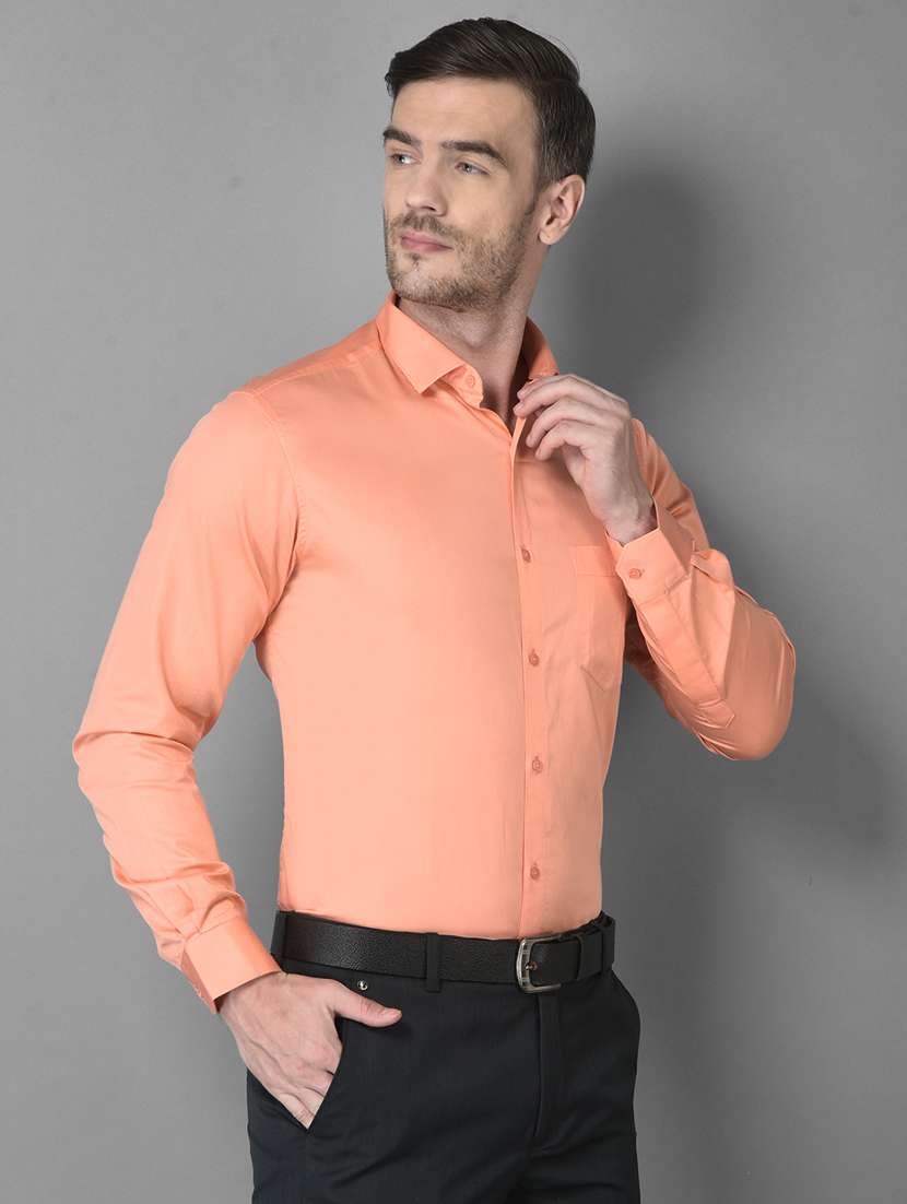 mens solids formal shirt - 18559977 - Standard Image - 1
