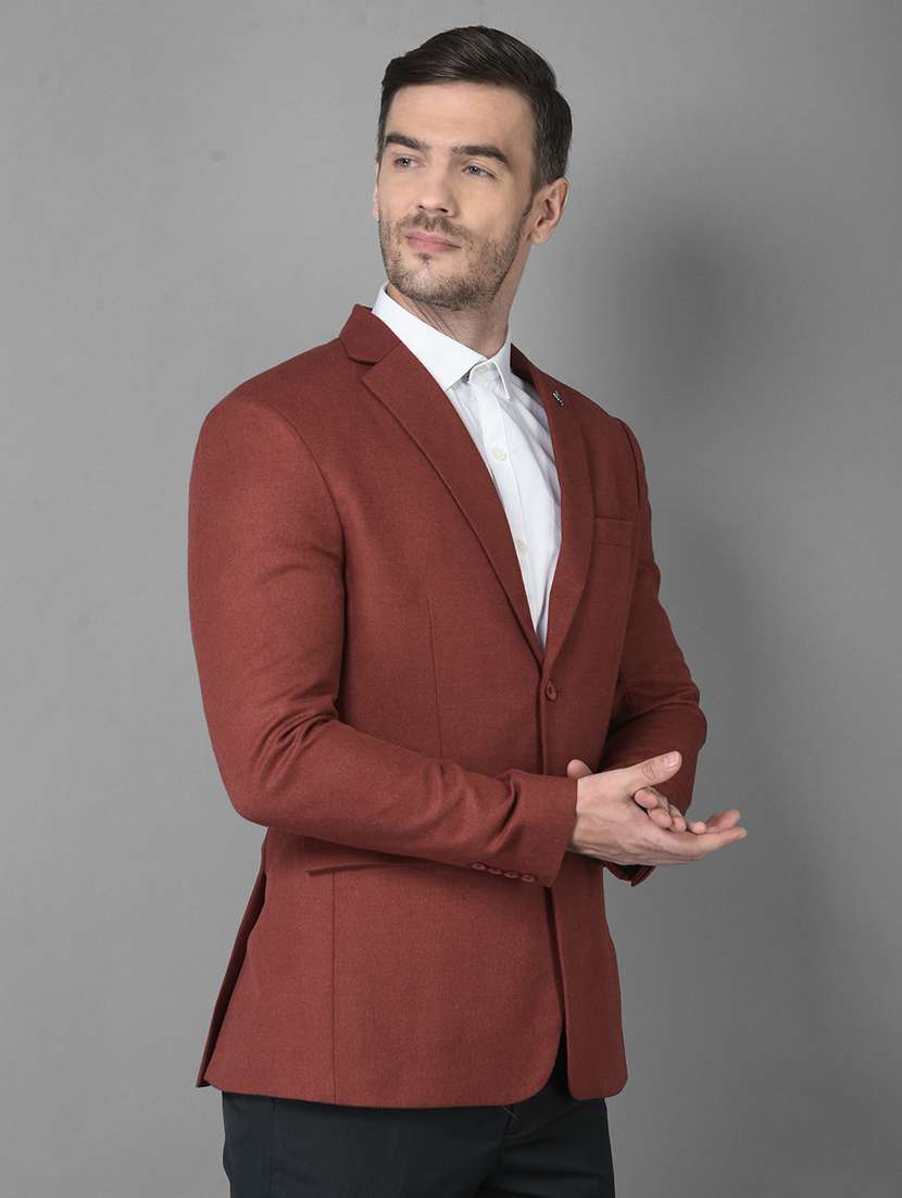 lapel neck single breasted casual blazer - 18560015 -  Standard Image - 1