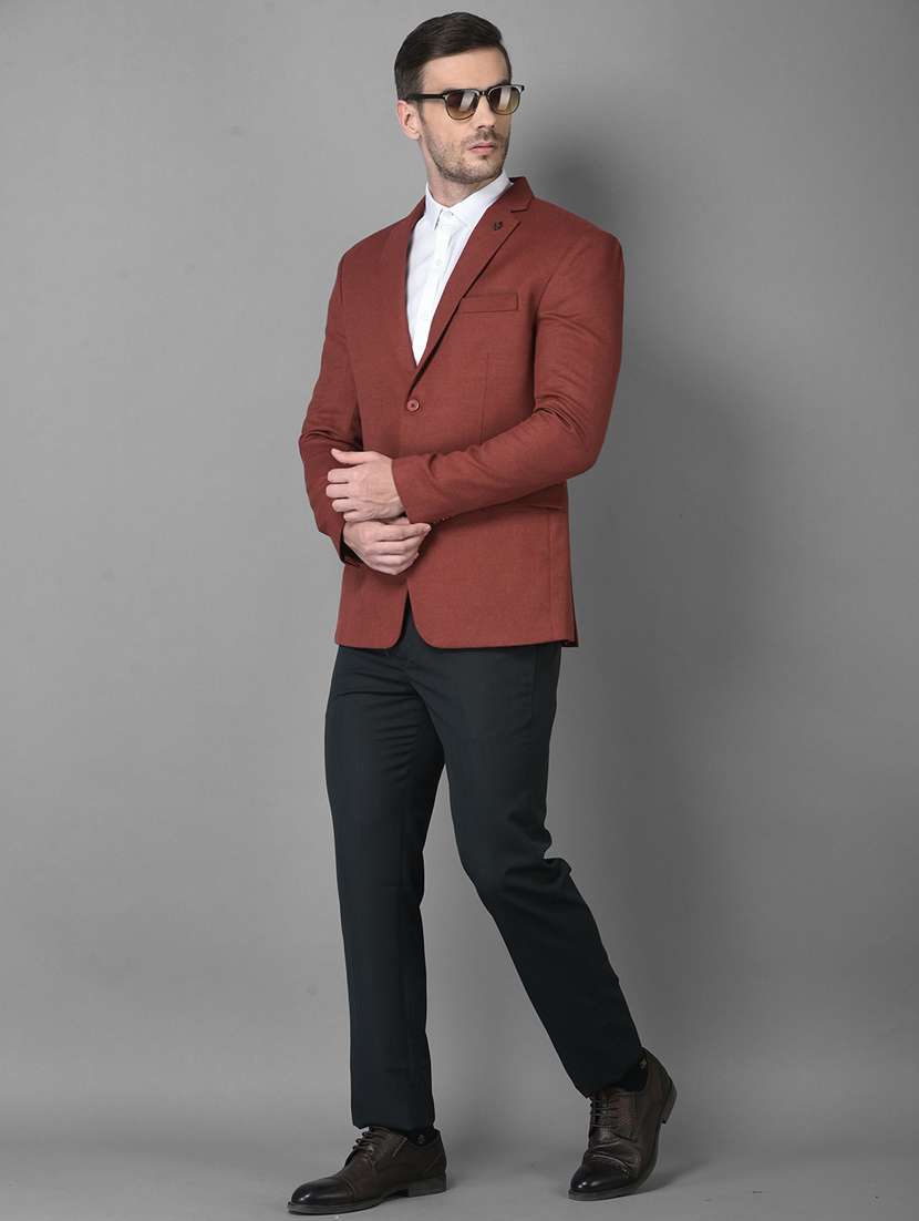 lapel neck single breasted casual blazer - 18560015 -  Standard Image - 4