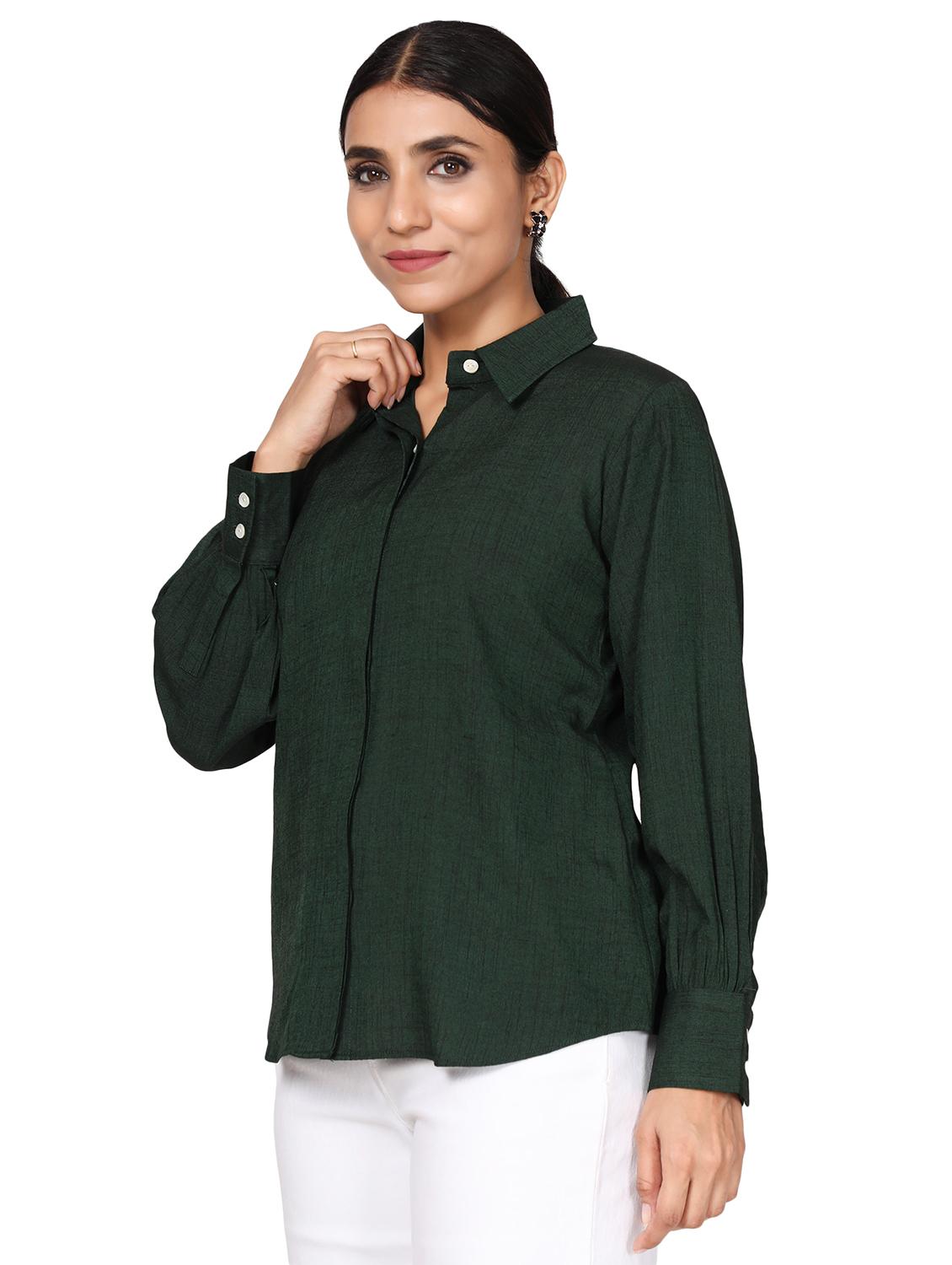 long sleeved solid shirt - 18560033 - Standard Image - 1