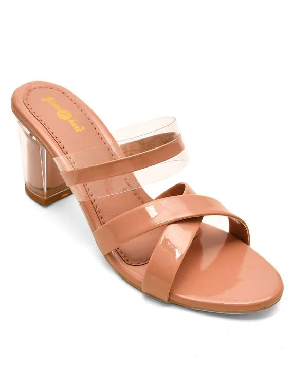 women solid slip on sandal