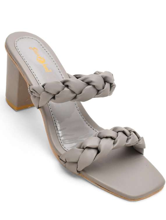 women solid slip on sandal