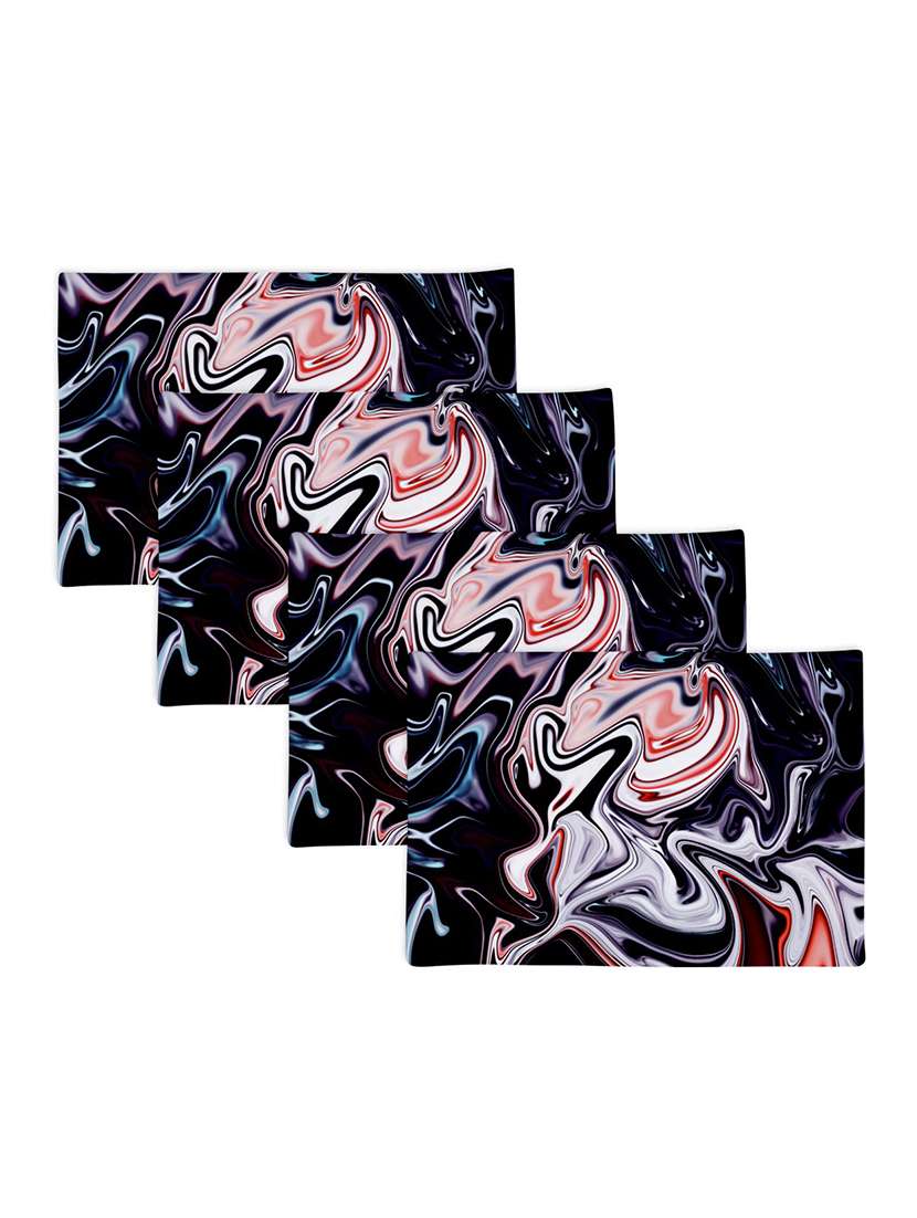 set of printed dining table placemats