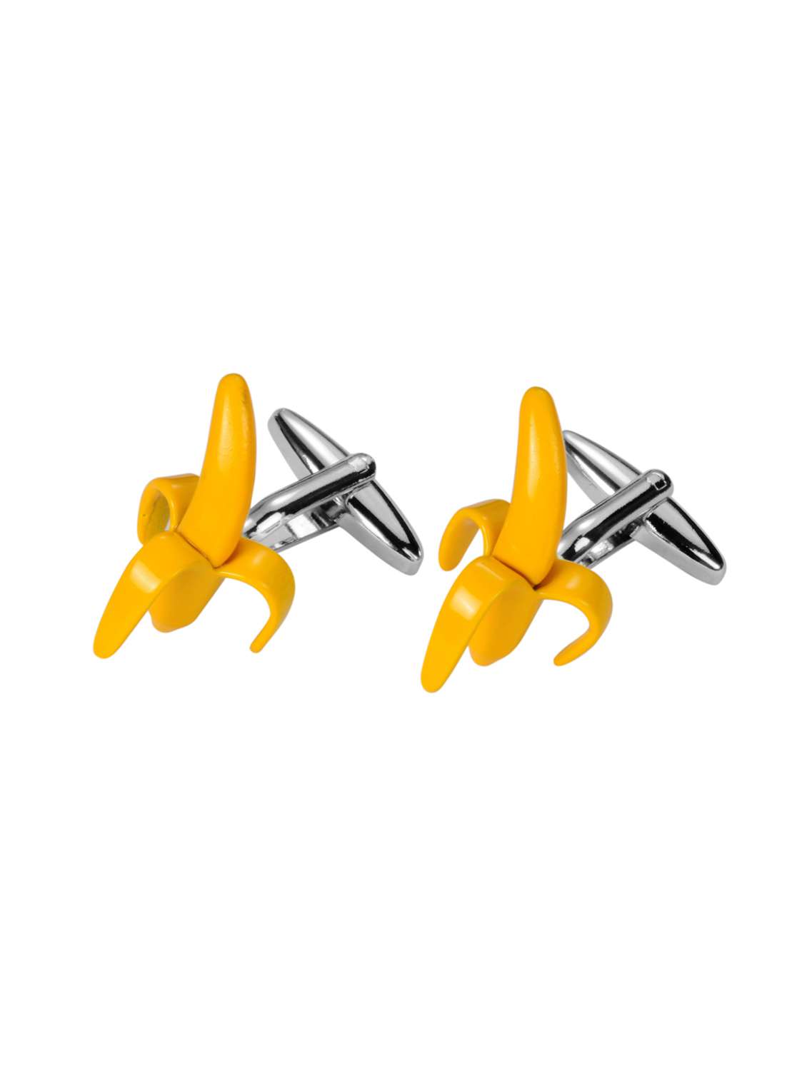 silver nonmetal cufflink