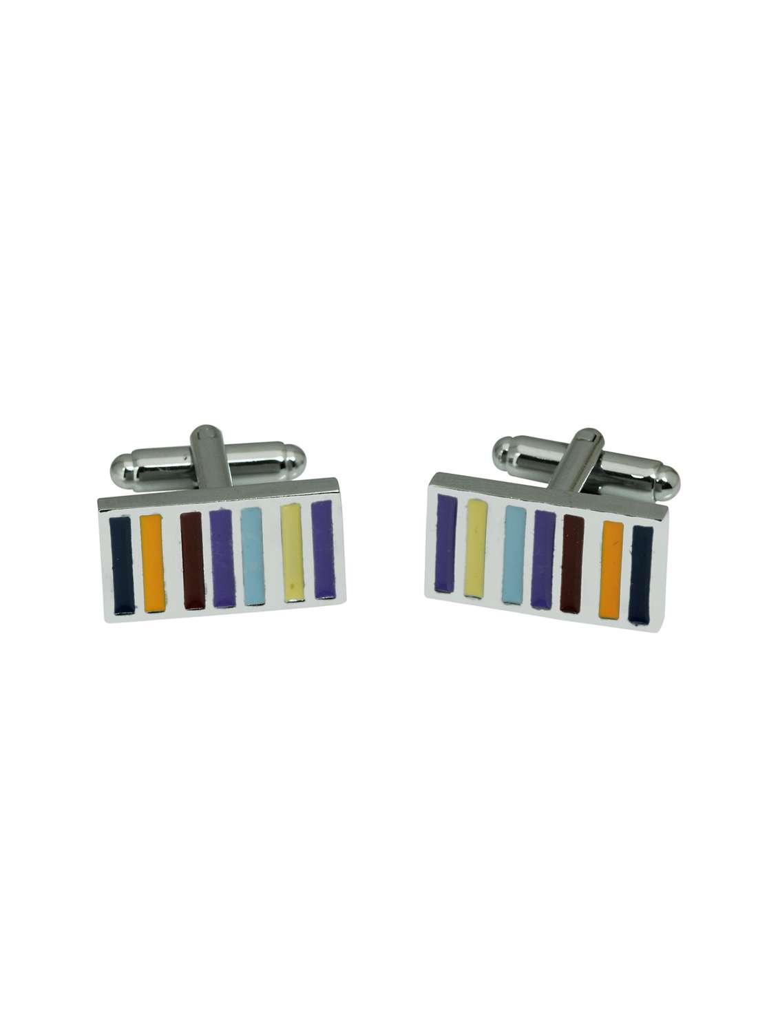 silver nonmetal cufflink