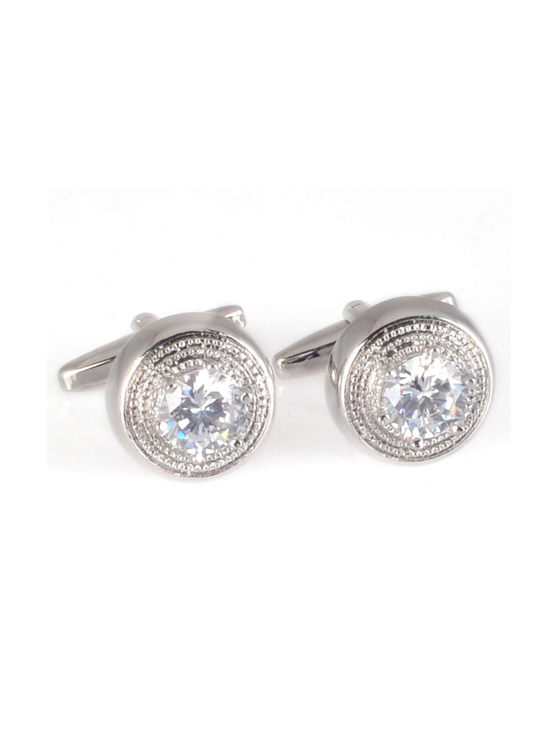 silver nonmetal cufflink