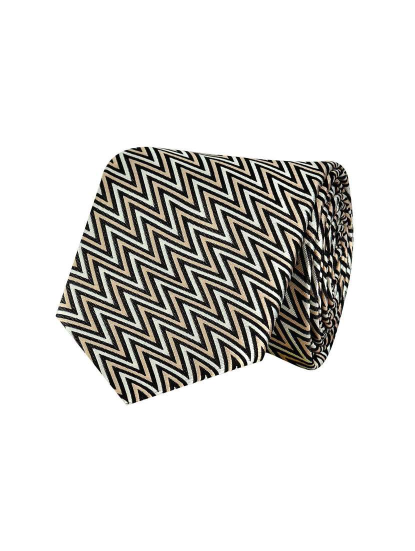 men self design polyester tie 