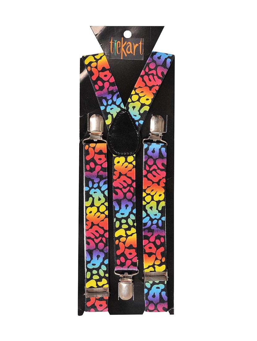 multi colored polyester suspender
