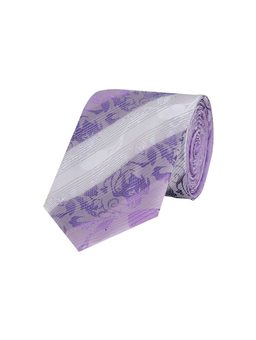 men textured polyester tie