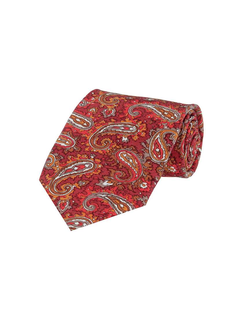 men self design silk tie 