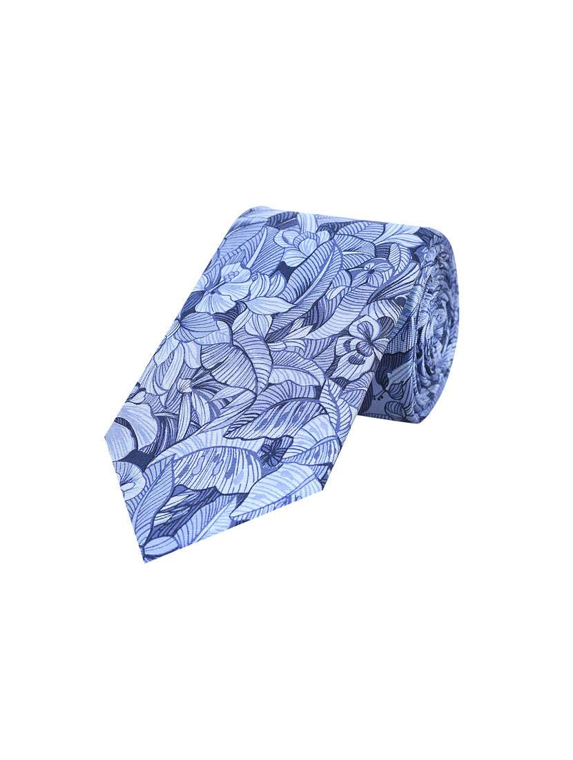 men floral silk tie 