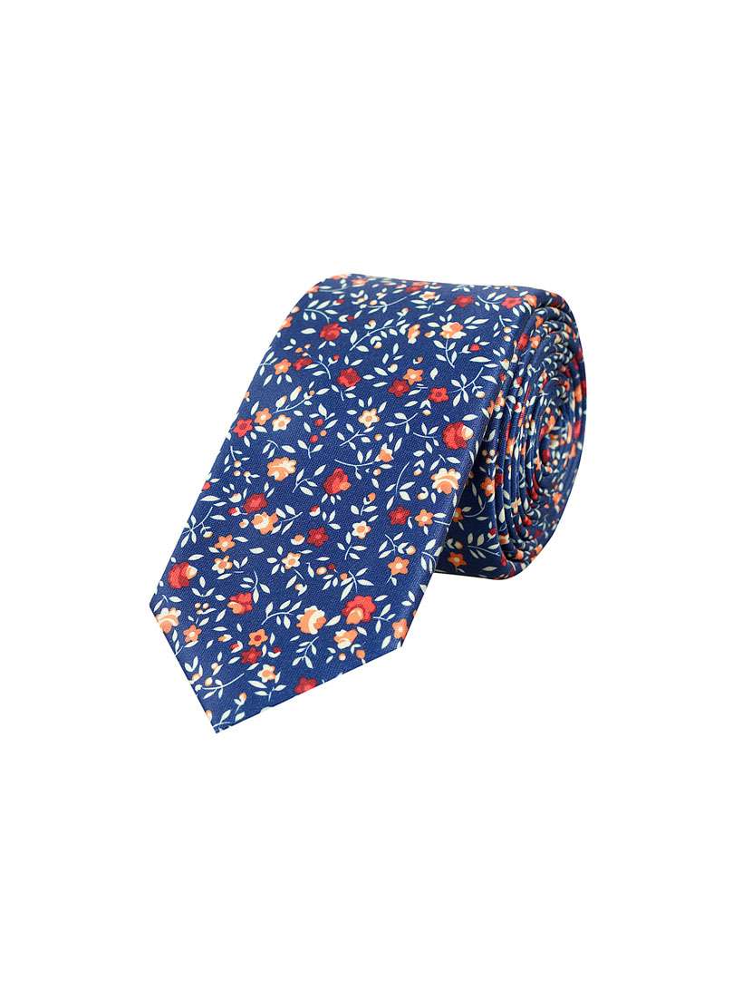 men floral silk tie 