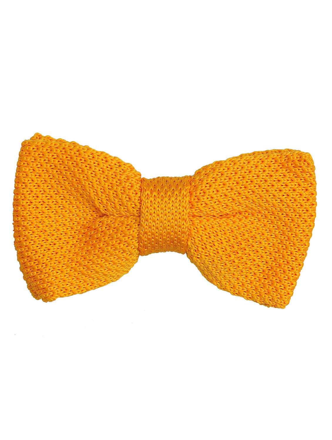 yellow knitted bow tie