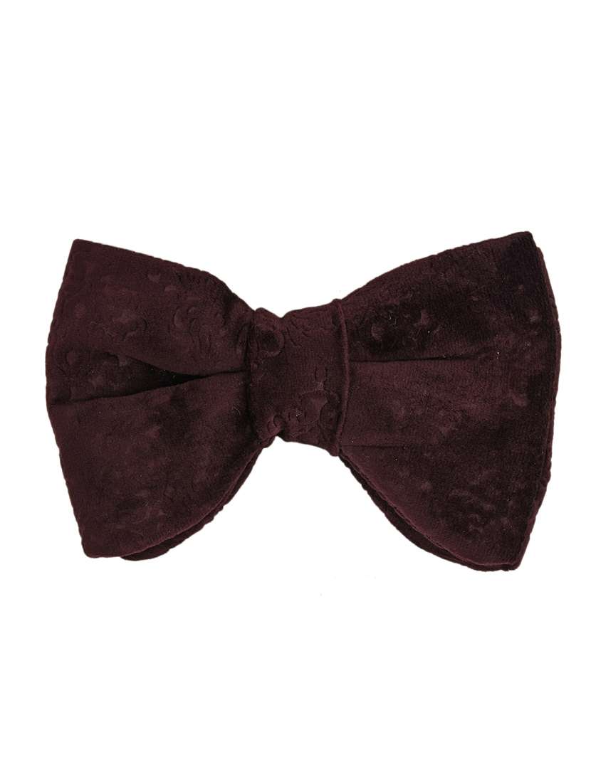 purple velvet bow tie