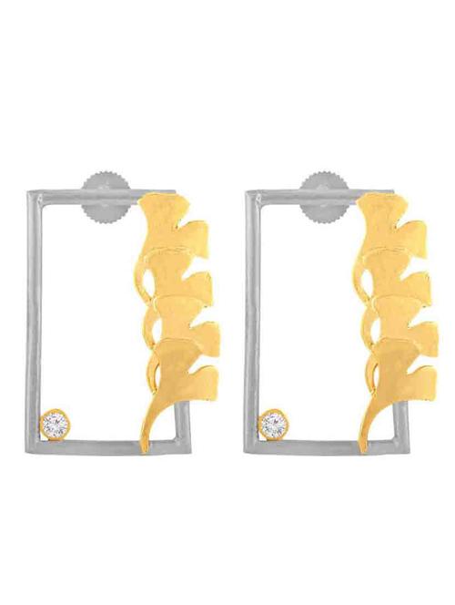 grey brass studs earring - 18565503 - Standard Image - 0