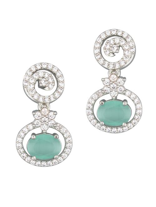 blue brass drop earring - 18565585 -  Standard Image - 0