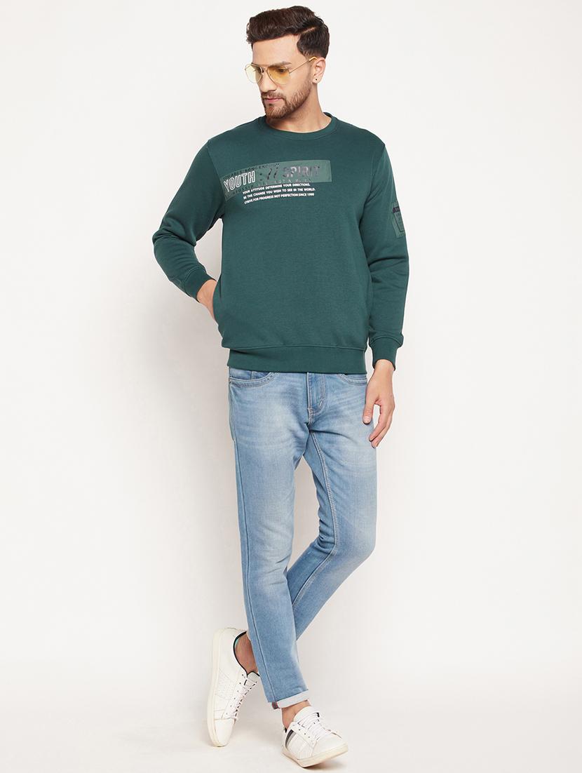 crew neck printed sweatshirt - 18565604 - Standard Image - 4