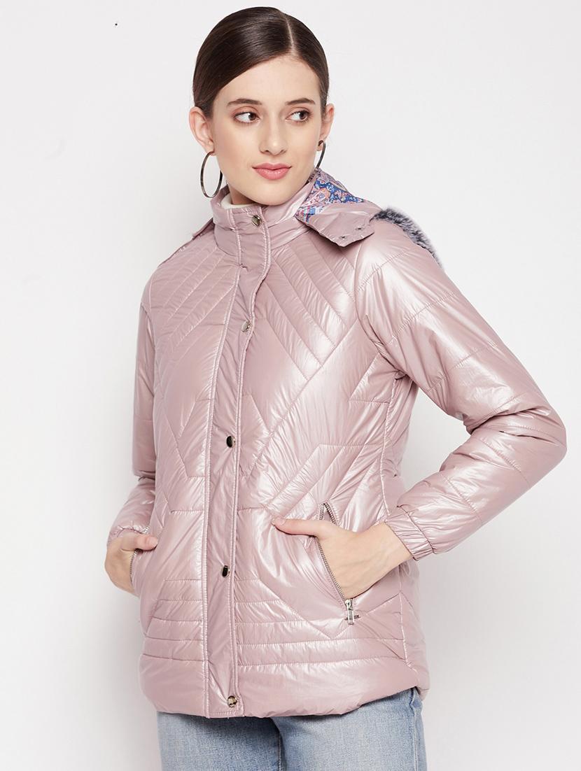 hooded neck quilted jacket - 18566486 - Standard Image - 1