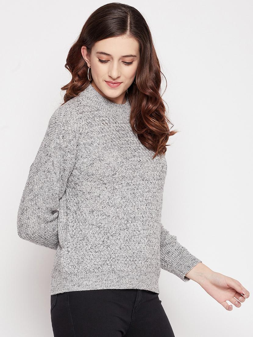 high neck solid pullover - 18566515 -  Standard Image - 1