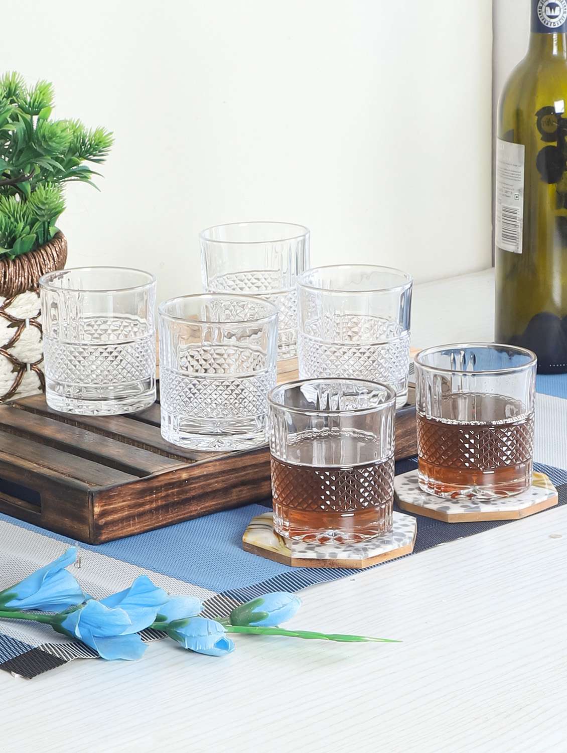 set of 6 glass set 